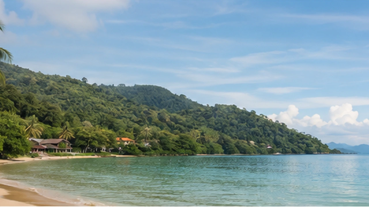 ชายหาดเงียบสงบและธรรมชาติบนเกาะยาวใหญ่